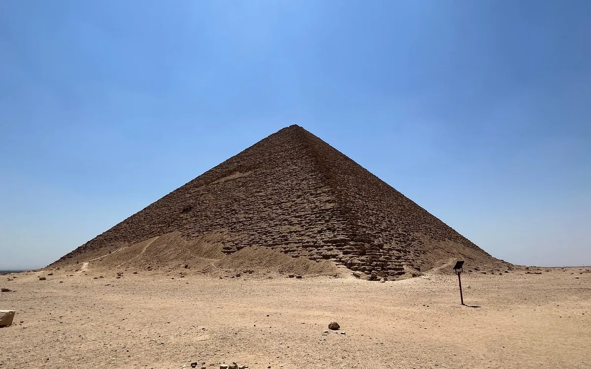 The Bent Pyramid at Dahshur south of Cairo