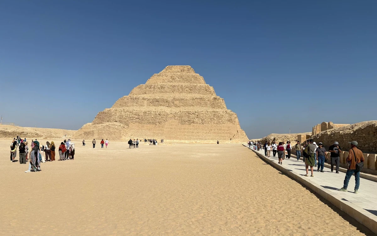 The Step Pyramid of Saqqara and the older pyramid fields south of Giza