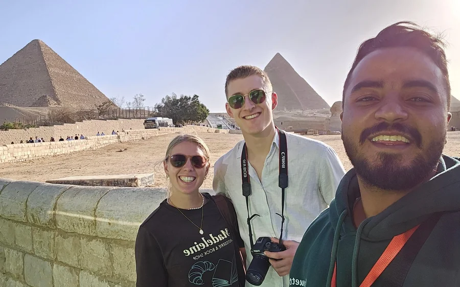 The Red Pyramid and the Bent Pyramid at Dahshur