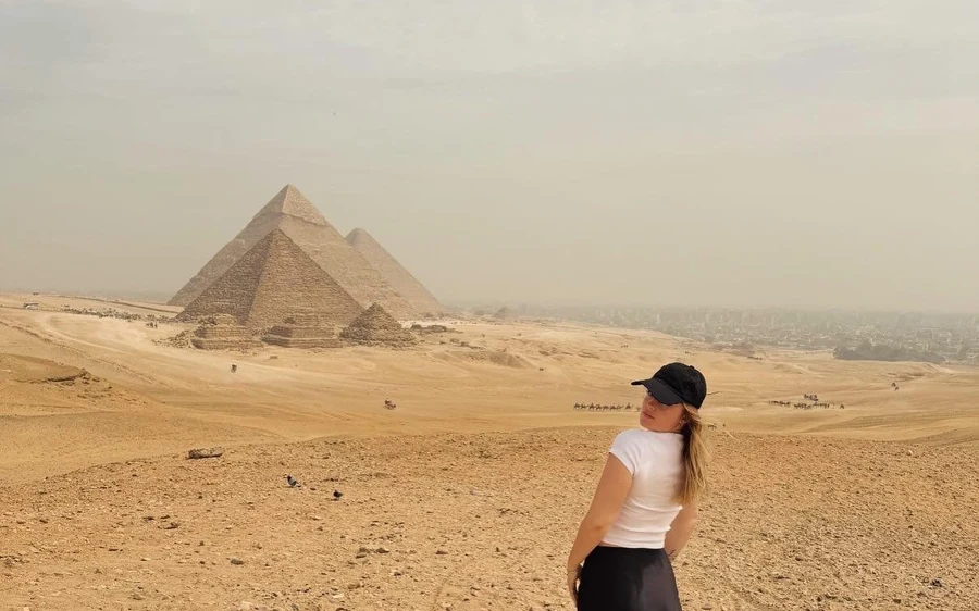 The Great Pyramid of Khufu on the Giza plateau